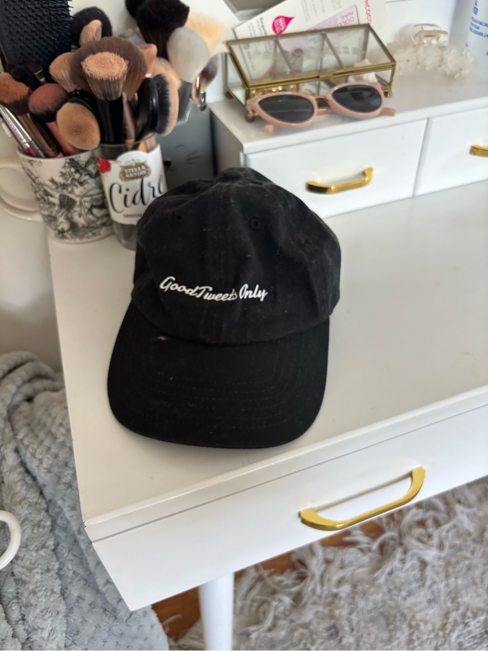 GoodTweets Only Black Baseball Cap - Unbranded